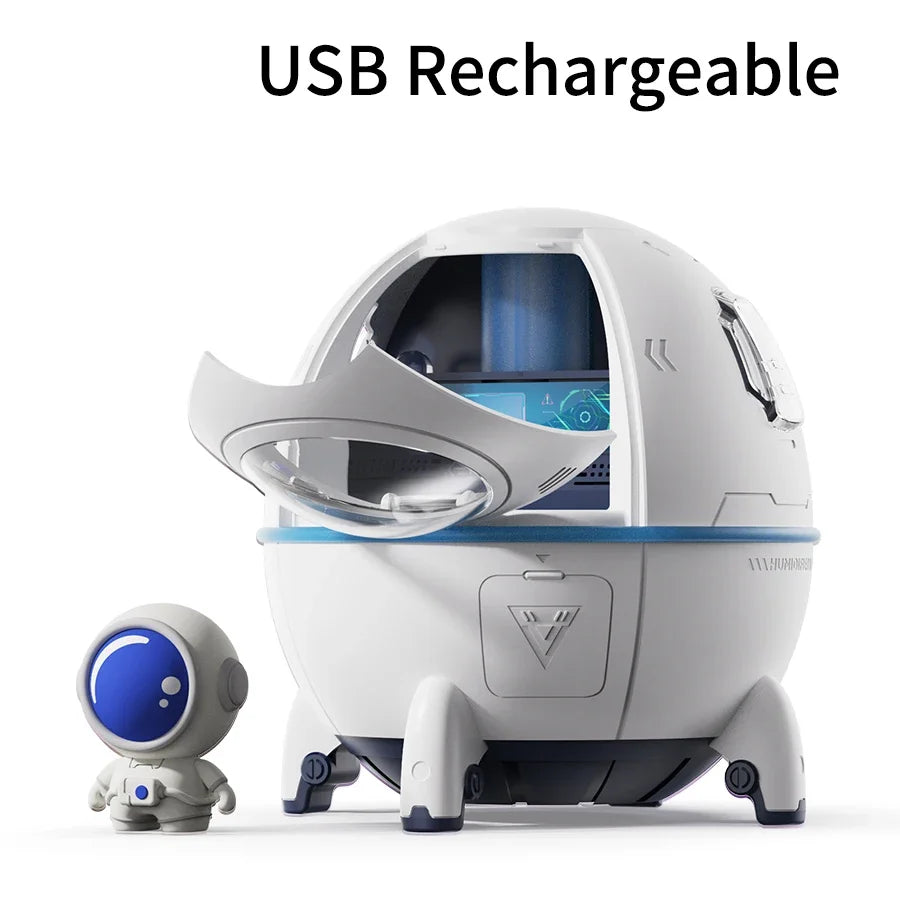 جهاز ترطيب هواء قابل لإعادة الشحن عبر منفذ USB بسعة 220 مل مع إضاءة 7 ألوان